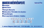 cr&eacute;ation carte de visite pour un cabinet de kin&eacute;sitherapeute